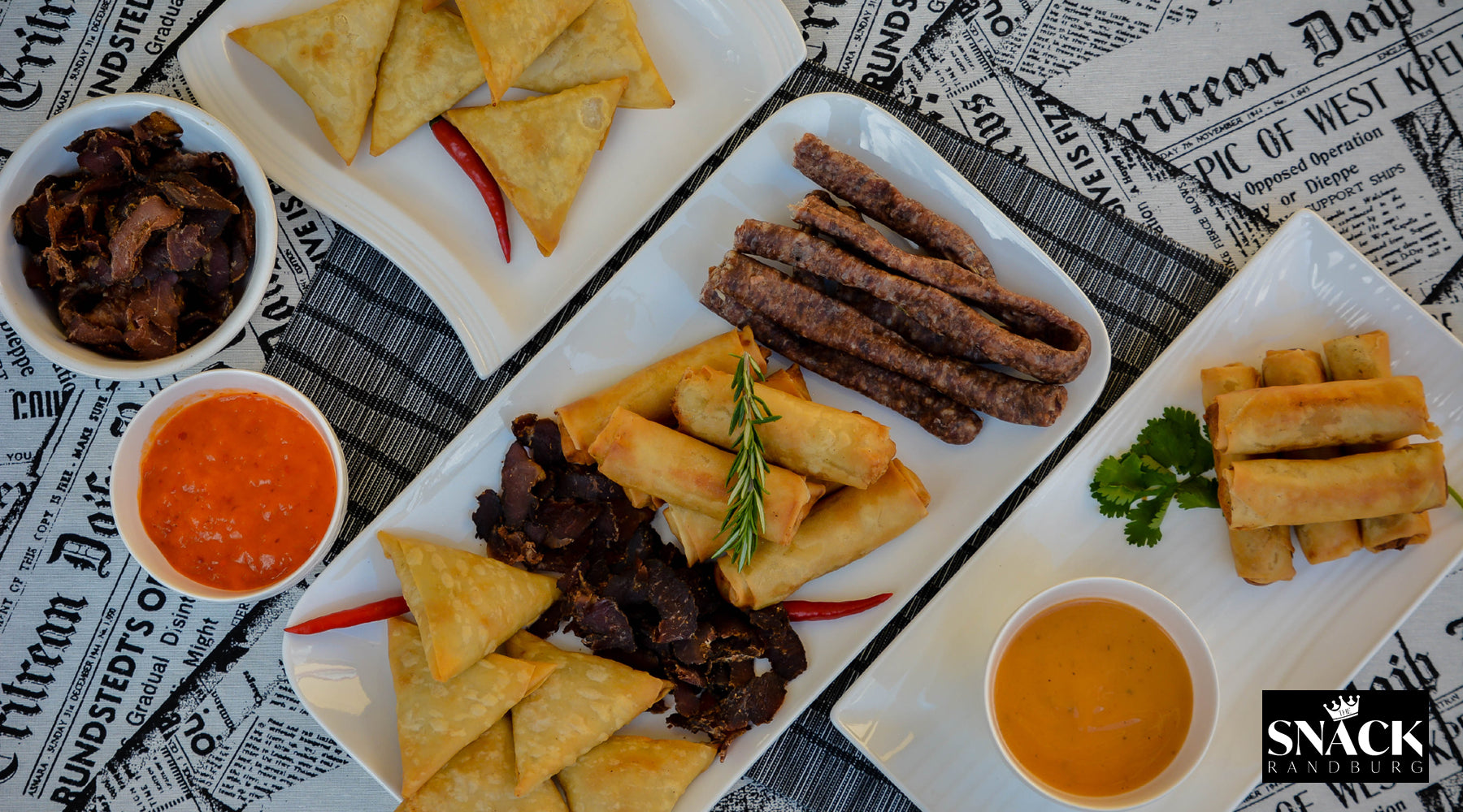 samoosas_springrolls_biltong_platter_thesnack.co.za